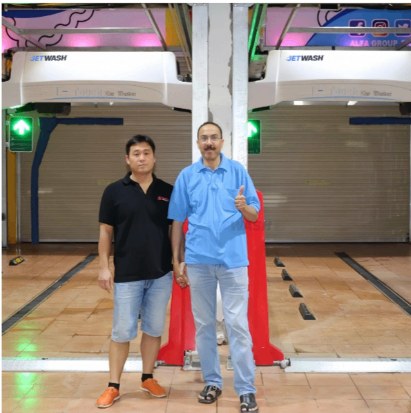 Handover of a JetWash system to a new operator