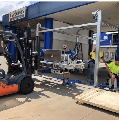 JetWash equipment unloaded on site